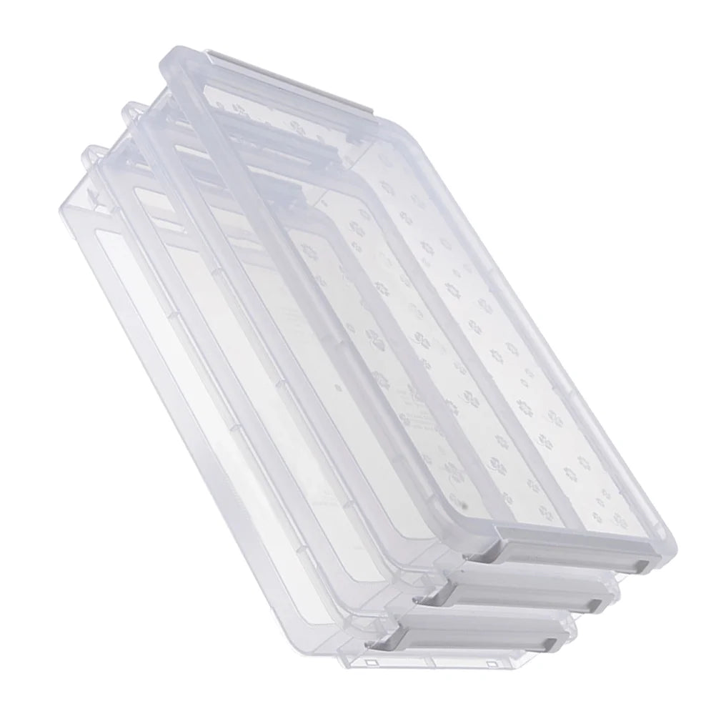 2pcs Multilayers Transparent Storage Box Clear Plastic Document Paper Filling Case – Clear-View Organization for Simple Storage and Daily Tasks