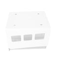 Double Storage Box Desktop Boxes Bins Table Shelf Office White – Everyday Household Format for Simple Storage and Daily Tasks
