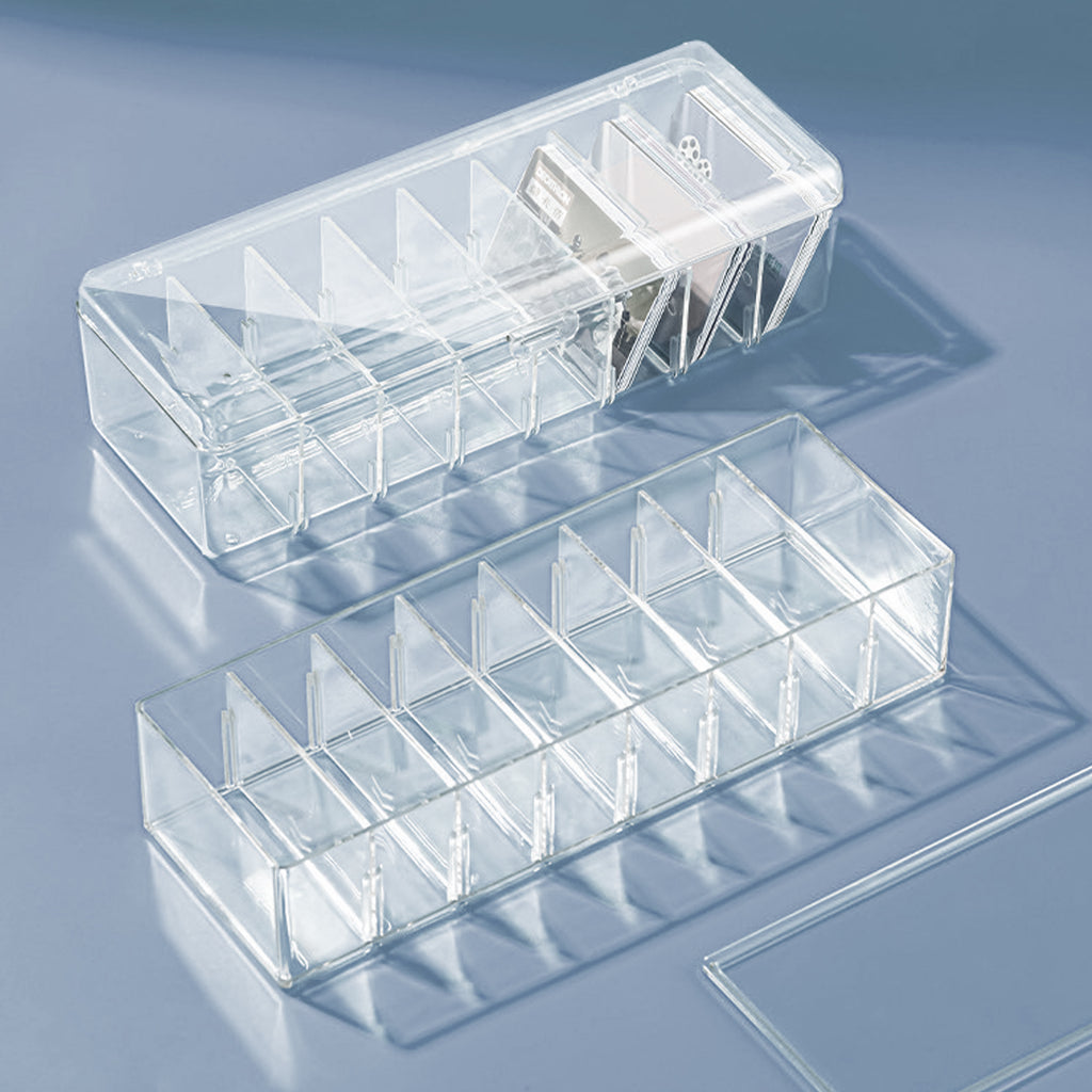 Card Game Business Cards Card Storage Box Travel 26X10X7.5CM Transparent – Clear-View Organization for Simple Storage and Daily Tasks