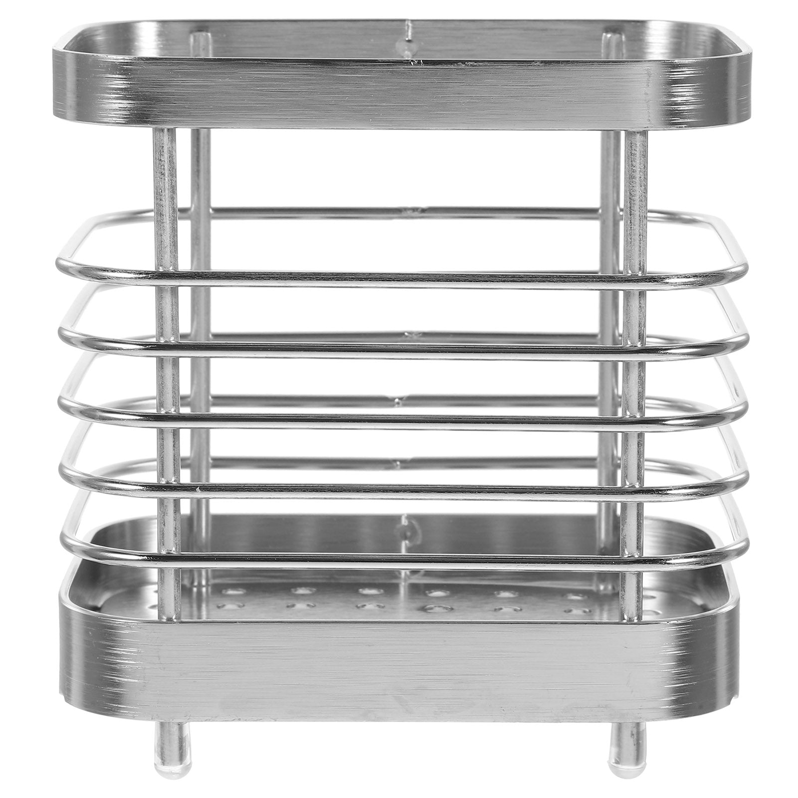 unbranded 2pcs Stainless Steel Cutlery Holder Kitchen Worktop Spoon Stand Space-saving Kitchen Utensil Holder – Durable Stainless Steel Construction for Simple Storage and Daily Tasks