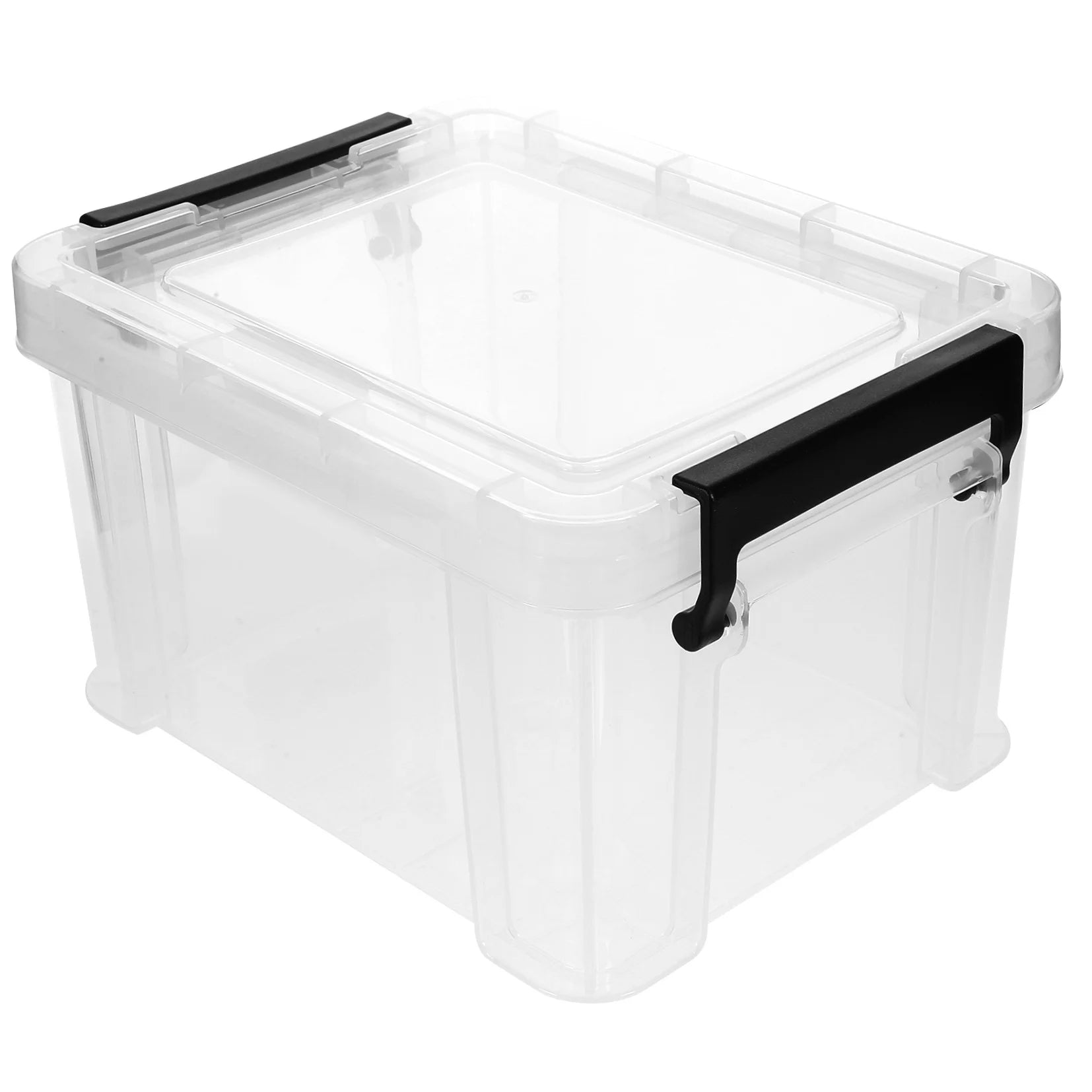 Lids Office Stationery Storage Box 21X16.4X12.5CM Transparent – Clear-View Organization for Simple Storage and Daily Tasks