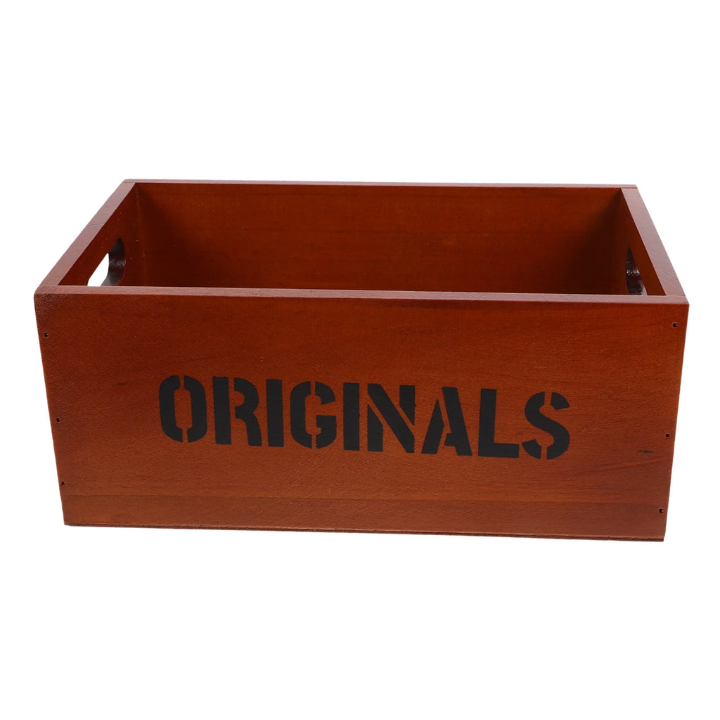 Monitor Stand Cube Storage Wooden Storage Box Office 26.00X16.00X11.00CM Brown – Natural-Look Construction for Simple Storage and Daily Tasks