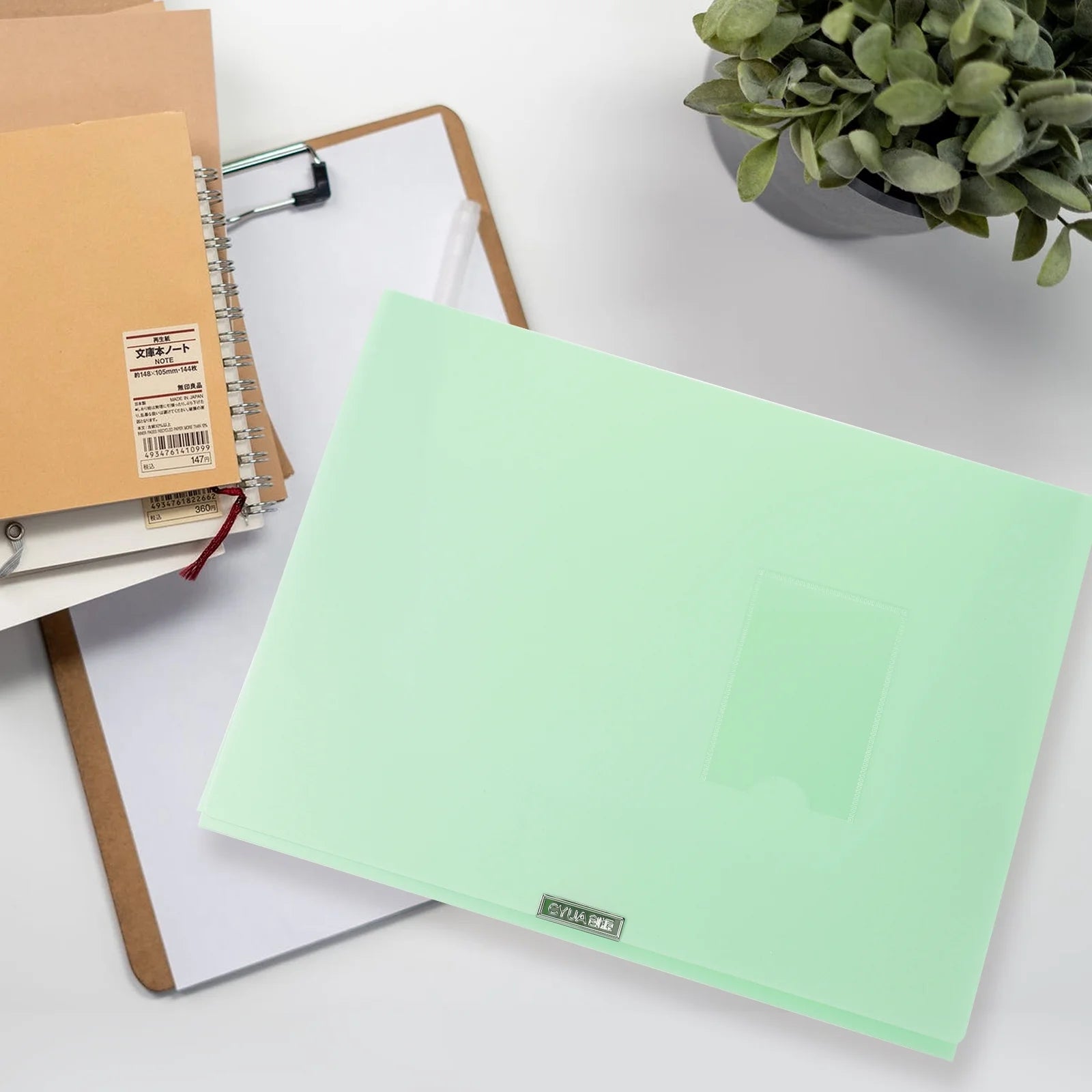 A4 File Box Photo Storage Boxes Organizer Folder Office Light Green – Practical Home Organization for Simple Storage and Daily Tasks