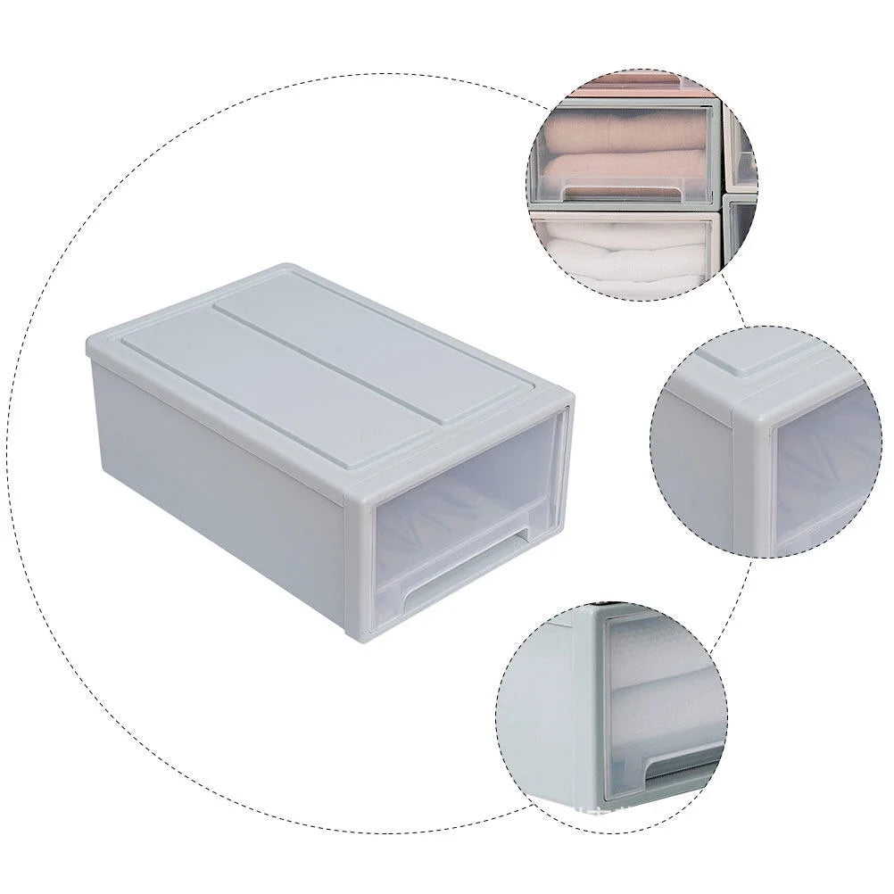 3pcs Drawer Clothes Storage Box Closet Storage Organizer Holder Box for Children Kids RoomNursery Playroom Blue – Multiroom Organization Format for Simple Storage and Daily Tasks