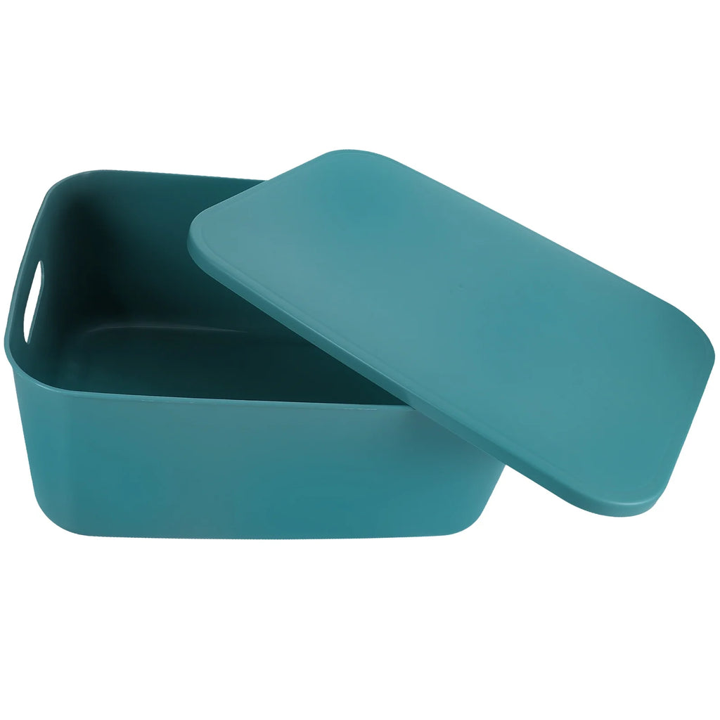 Extra Large with Lid Easy to Hold Storage Bin Office Box – Secure Lid Design for Simple Storage and Daily Tasks