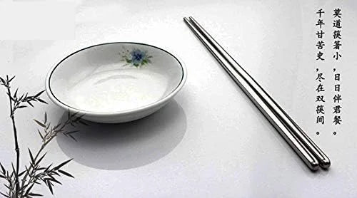 Stainless Steel Chopsticks Metal Reusable Dining Chopsticks 10 Pairs$$Home Decor Kitchen & Other – Durable Stainless Steel Construction for Simple Storage and Daily Tasks