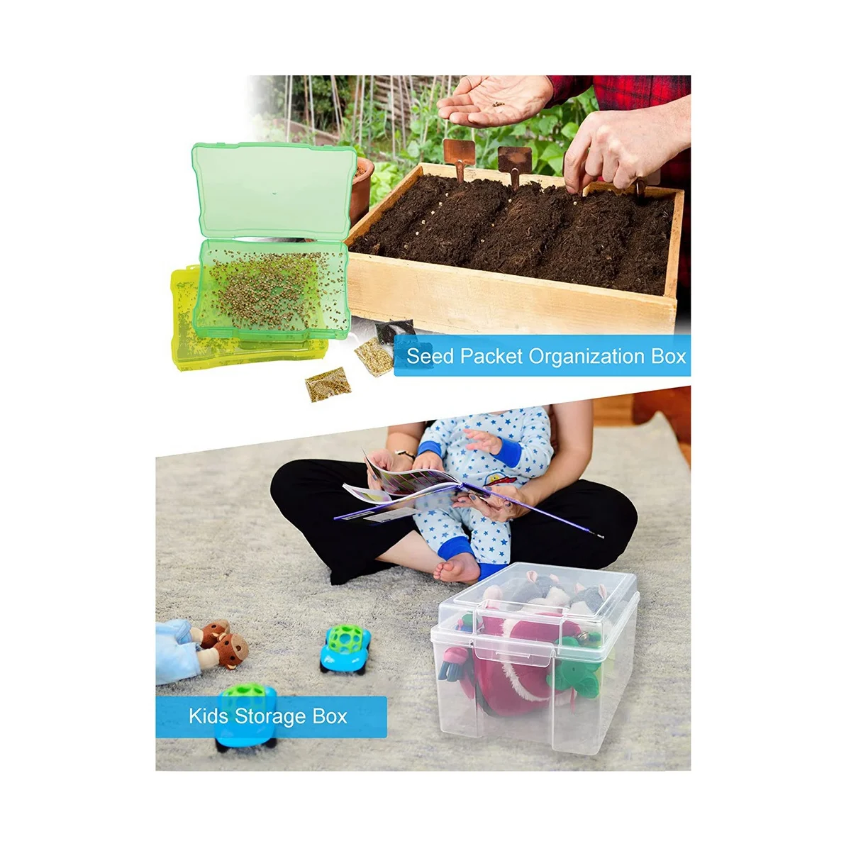 5X7 Inch Photo Storage Box Organizer Picture Containers Multicolor Plastic Craft Keeper Case – Practical Home Organization for Simple Storage and Daily Tasks
