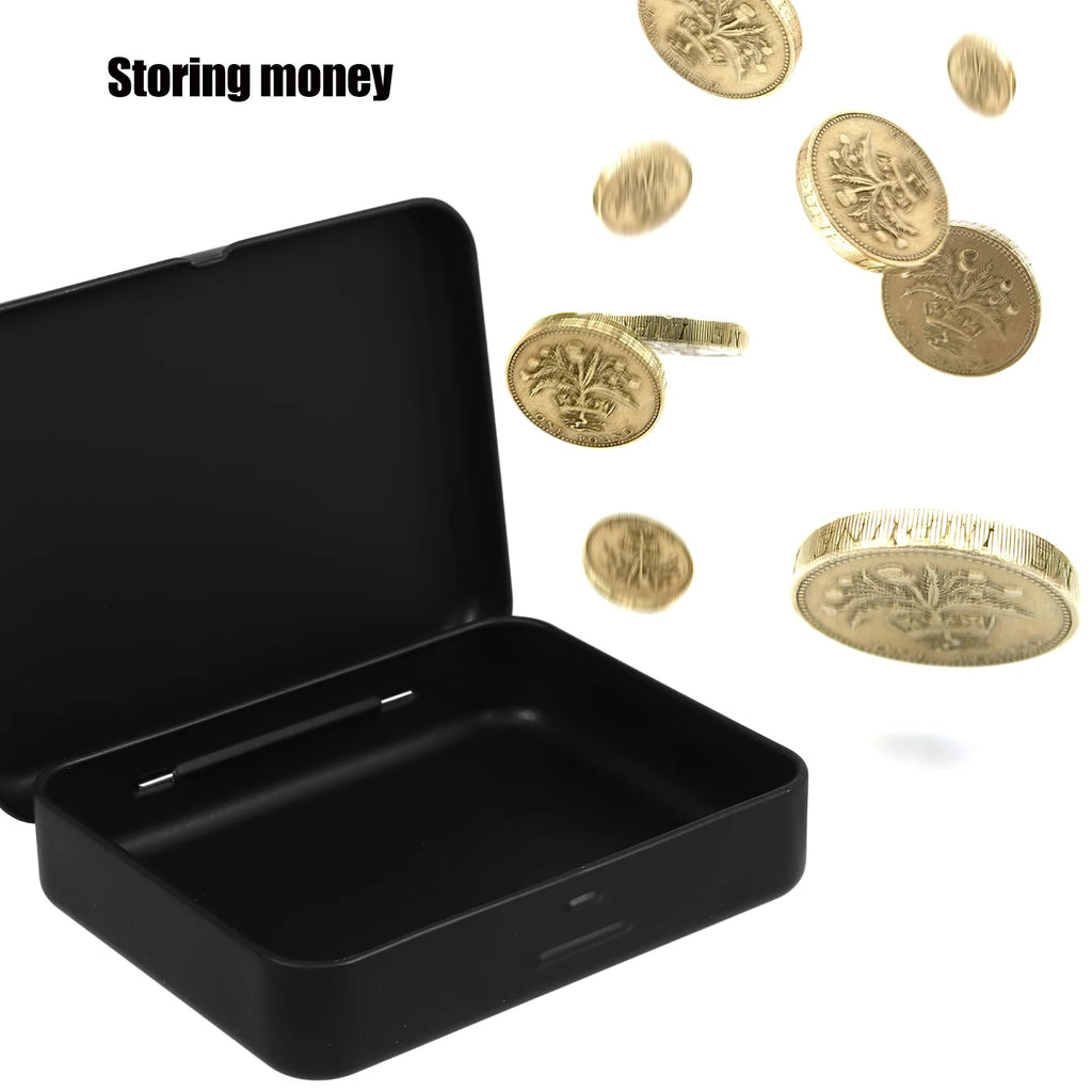 Toy Accessories Iron Storage Box Child 10.50X8.50X2.20CM Black – Everyday Household Format for Simple Storage and Daily Tasks