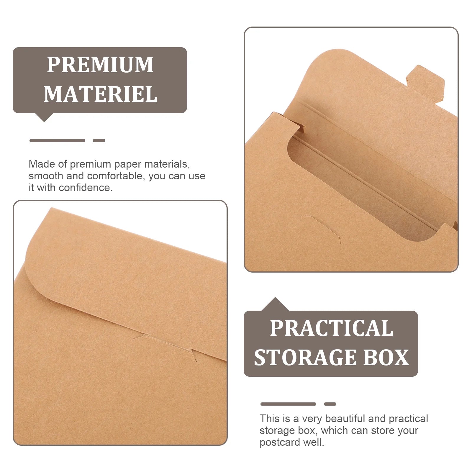 20 Boxes Storage Bins Postcard Organizer Packaging – Practical Home Organization for Simple Storage and Daily Tasks
