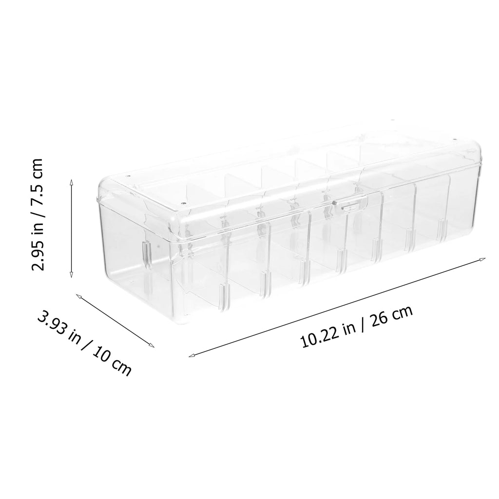 Card Game Business Cards Card Storage Box Travel 26X10X7.5CM Transparent – Clear-View Organization for Simple Storage and Daily Tasks