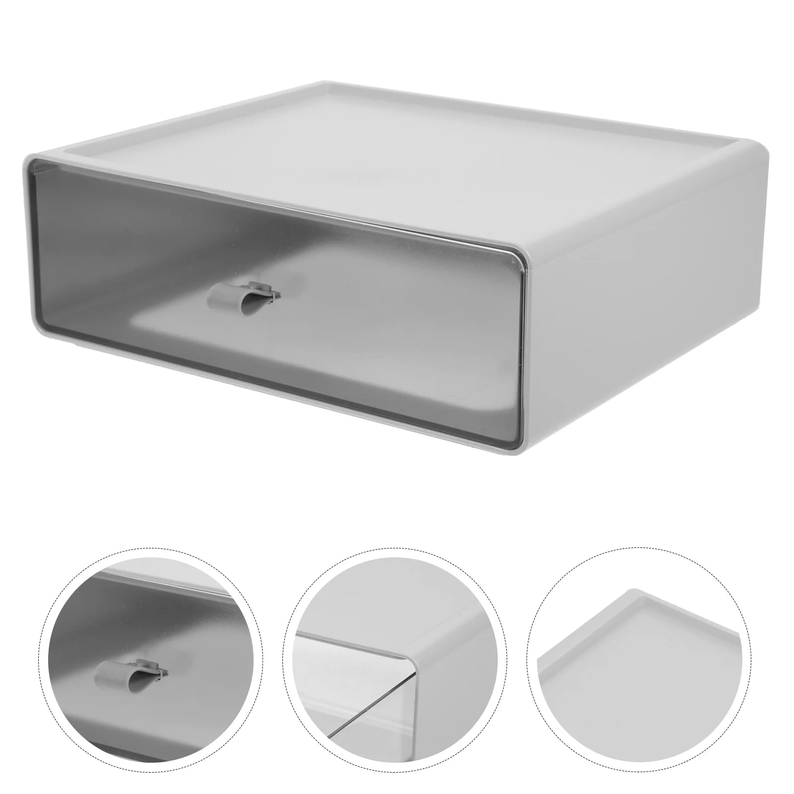 Storage Boxes for Shelves Drawer Stackable Desk Organizer – Everyday Household Format for Simple Storage and Daily Tasks