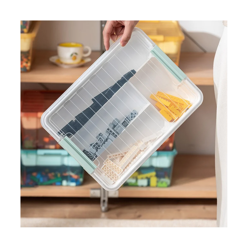 Plastic Stackable Storage Container Bin Box Tote with Lid for Home – Stackable Organization for Simple Storage and Daily Tasks