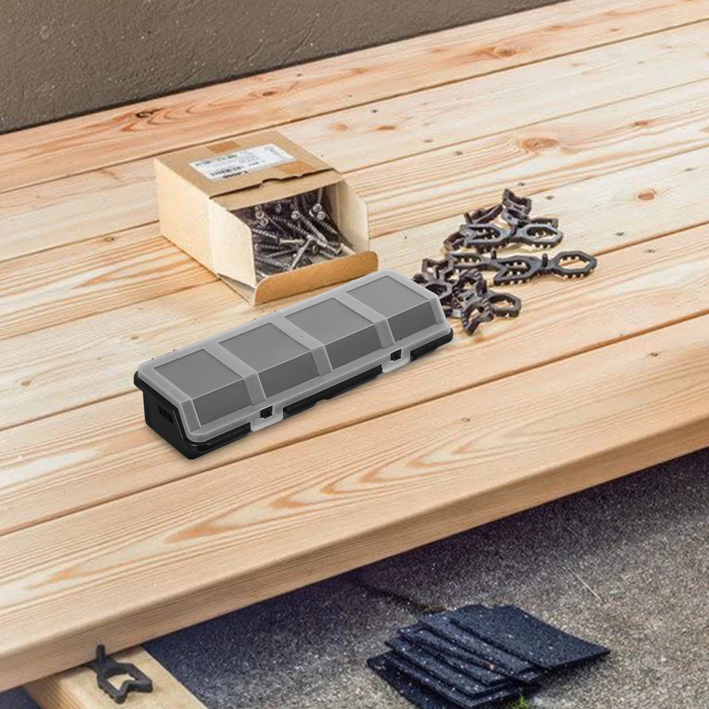2 Pcs Screw Parts Box Storage Small Organizer Large Organizers and Bins Crate Black – Convenient Multi-Piece Set for Simple Storage and Daily Tasks